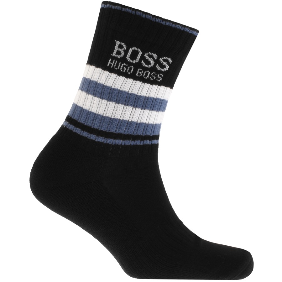 BOSS HUGO BOSS Logo Sport Socks Black Mainline Menswear